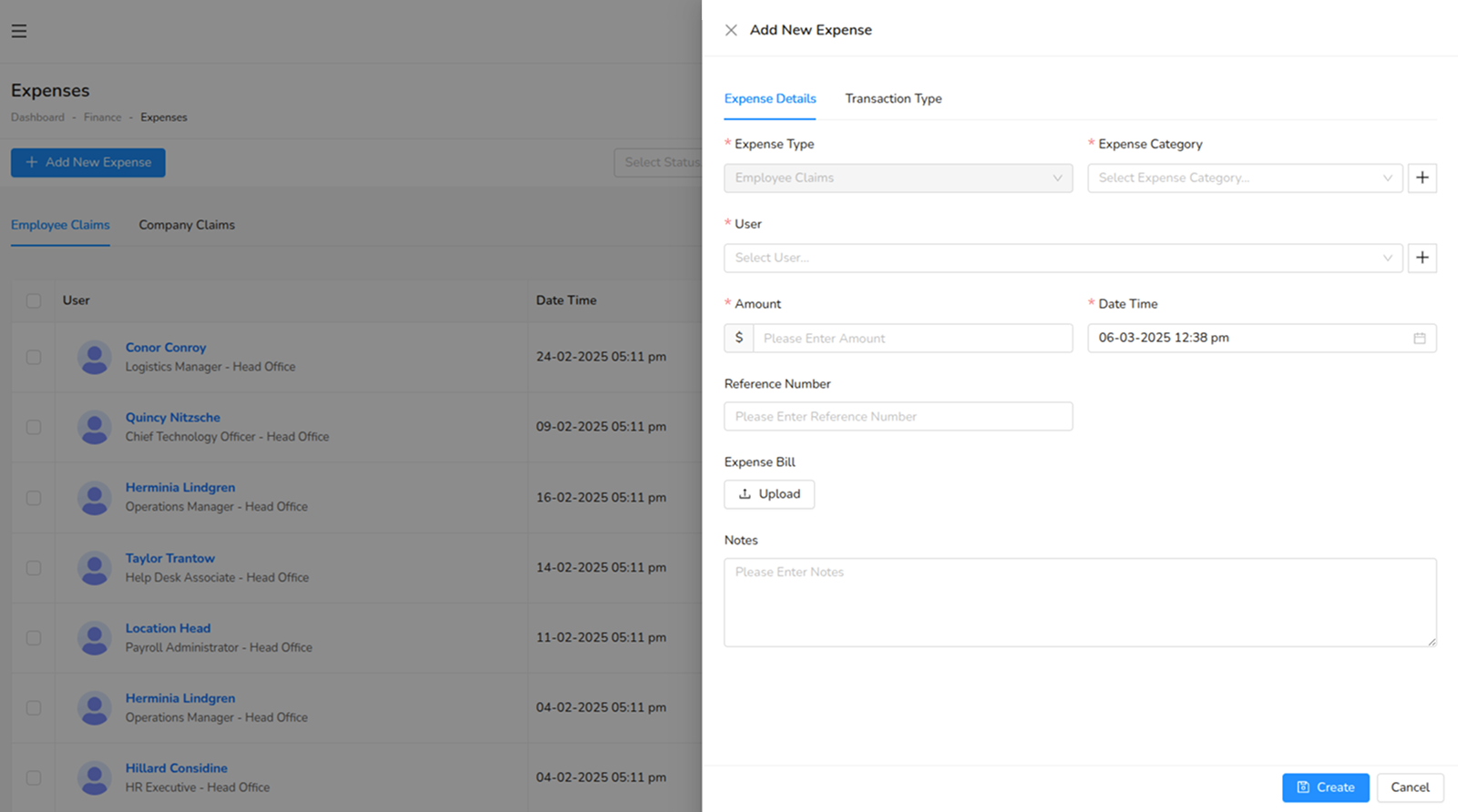 Expense Details